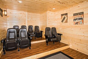 Theater room to sit back and enjoy movies!