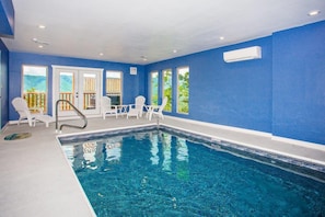 Our indoor heated pool!