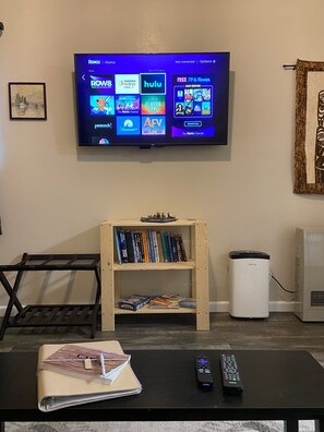 50”smart TV has Roku and is ready for your streaming logins