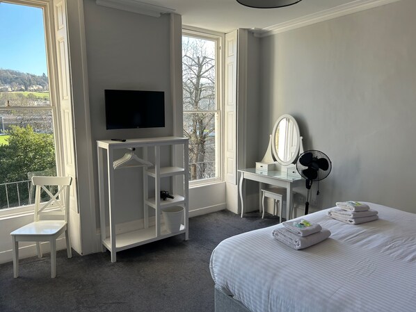 Main bedroom with views over the River Avon