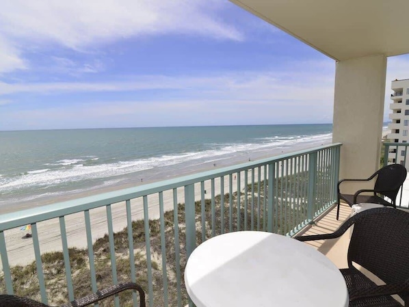 Oceanfront End Unit 2 Balconies