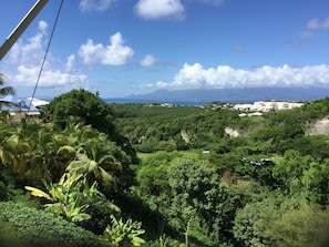 View from the balcony: mountain