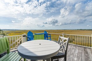 Back Deck with Marsh Views