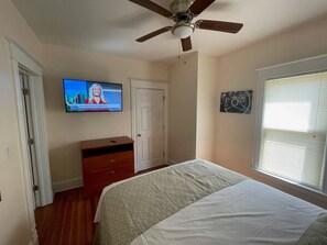 First floor bedroom has its own private smart flat screen ROKU TV.