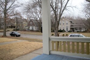 Both quiet and centrally located, beautiful Old West Lawrence is the best location for getting to both Campus and Downtown.  
