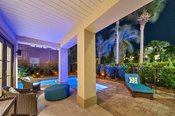 Enjoy a Dip Under the Stars With LED lights!