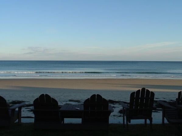 Front of cottage at low tide