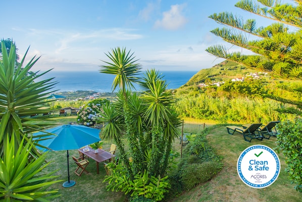 Garden with sea view