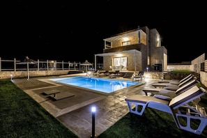 Night shot of the property,Triopetra,Rethymno