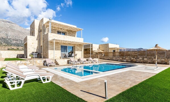 Villa with sea views,Triopetra,Rethymno,Main facade of the property