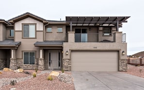 Front of the townhouse, sun deck up on top, end of the road for privacy.