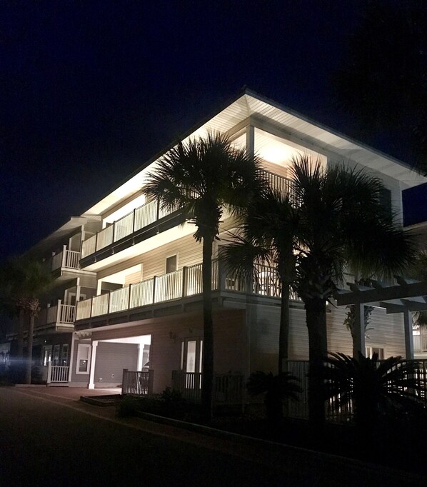 Night view of the house - Gated beach complex with community pool