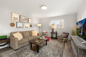 Living Room with 50" Smart TV
