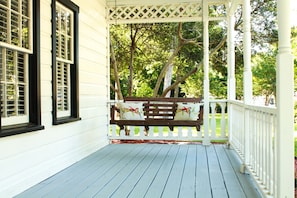 Relax on the front porch swing.
