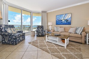 Silver Shells St. Croix 402 - Living Area with Balcony
