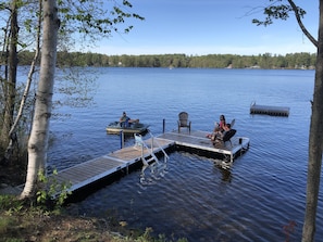 Large Dock and Swim Raft