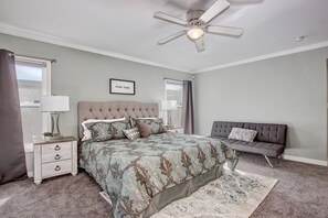 Bedroom 1 - King Size Bed + Futon