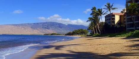 Sugar Beach facing the West Mountains