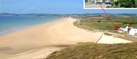 Résidence sud de la plage de Lestrevet/Pentrez, menant à la presqu'île de Crozon