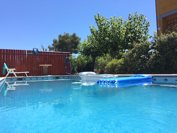 Large sunny private pool