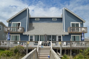 Beach Side of Duplex