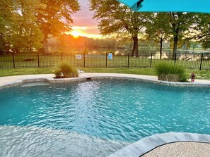 Night swimming @ sunset