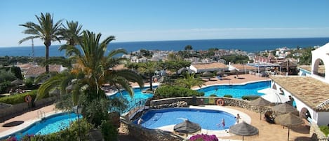 A view of the main pool complex