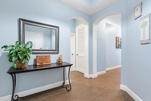 The Corner Condo is Spacious with a split floorplan.