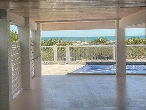 View from the Living Room of the Gulf of Mexico & white sands of Madeira Beach.