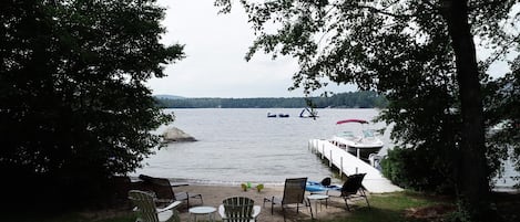 Enjoy the serene beauty of the lake right from the front yard!