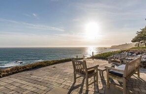 Sunset patio for happy hour!