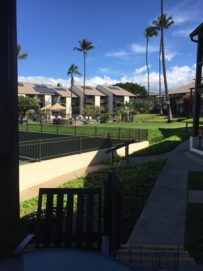 Lanai view of Hale Kamaole grounds