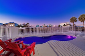 Private saltwater pool that can be heated during the cooler months(additional fees apply)