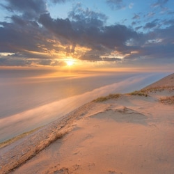 Near the world renowned Sleeping Bear sand dunes. Truly breath-taking. Must see.
