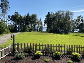 views of Johns Bay from the new farmers porch