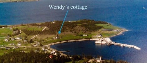 Aerial view of Wendy's cottage