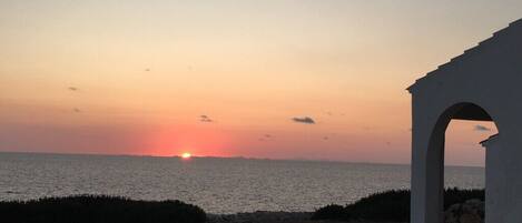 Utsikt mot havet/stranden