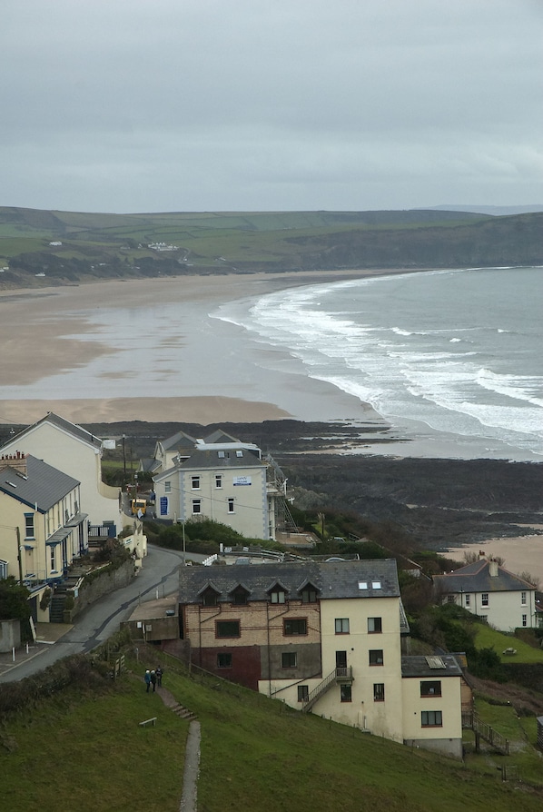 Cottage and Woolacombe beach