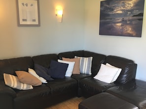 Open plan living sofa area