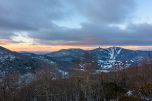 Views of the Slopes of Sugar Mountain from the Deck