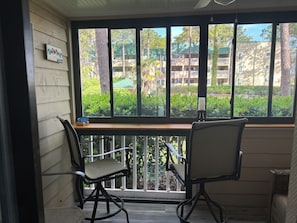 Enclosed Carolina Room with awesome views !