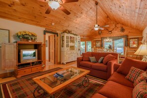 Celtic Cabin Living Room