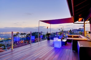 Unwind on your private deck, offering an expansive space to savor the tranquility and beauty of San Diego.