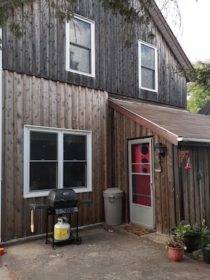 Private entrance to The Loft and BBQ.