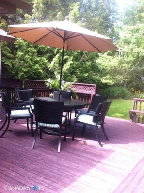 back deck eating area