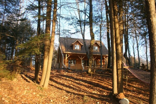 Beautiful Log Home nestled in amongst the maple trees