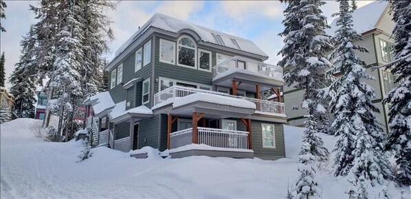 Back Side of Silversong House from Ski Trail
