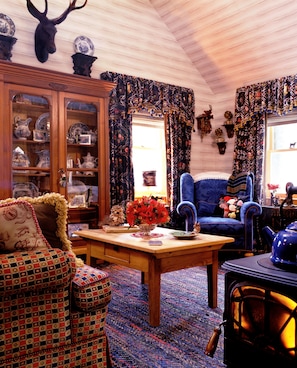 Relax by the Piping Hot Wood Stove After a Day Hiking or Skiing