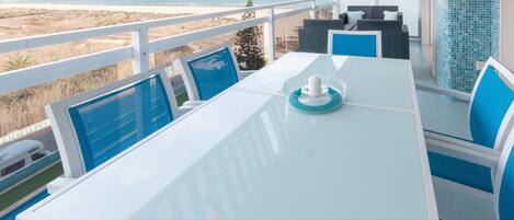 luxury beachfront apartment pets allowed sea views terrace Gandia