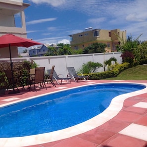 Swimming pool and relaxation area